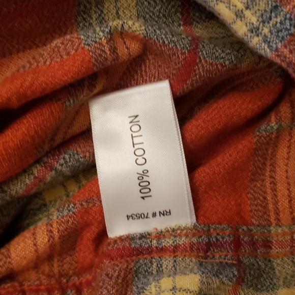 Orvis XXL Cotton Flannel Long-sleeved Shirt - Picture 5 of 7